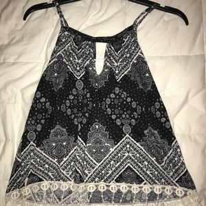 Black Bandanna Tank top